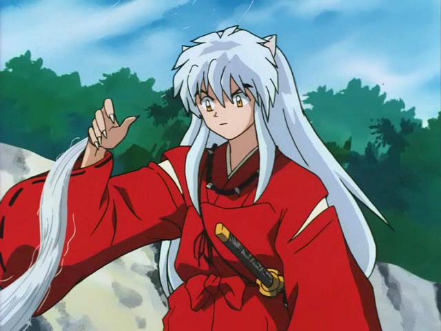 Otaku Gallery  / Anime e Manga / Inu-Yasha / Screen Shots / Episodi / 013 - L`enigma della luna nuova! Inuyasha dai capelli neri! / 030.jpg